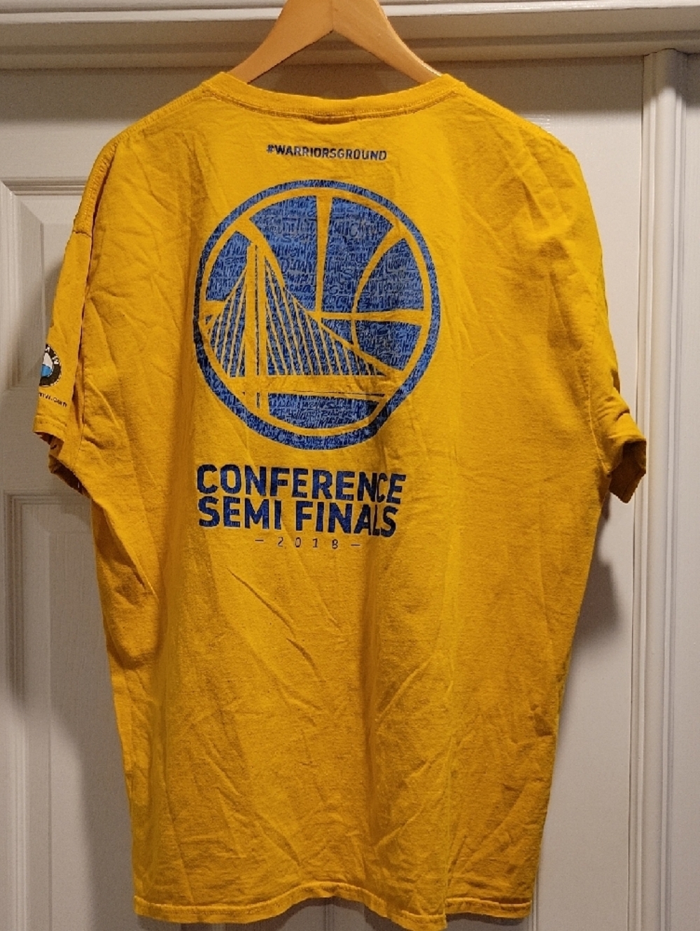 Golden State Warriors 2018 Conference Semi Finals Yellow Tee